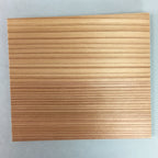 Japanese Wood Drink Coaster Plate 4pc Set Vtg Saucer Chataku Grain PX377