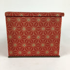Japanese Wood Fabric Sewing Box Vtg Haribako Chest Tansu 2Drawers T291