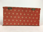 Japanese Wood Fabric Sewing Box Vtg Haribako Chest Tansu 2Drawers T291