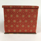 Japanese Wood Fabric Sewing Box Vtg Haribako Chest Tansu 2Drawers T291