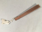 Japanese Wood Folding Scented Hand Fan Vtg Sensu Openwork 4D444