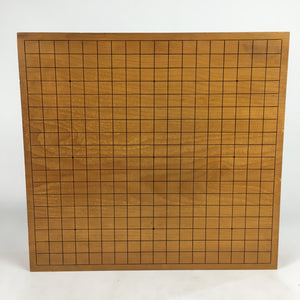 Japanese Wood Go Board Vtg Table Game Goban Leg Heso Igo 19X19 Grid GB50