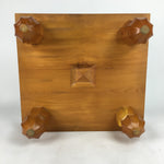 Japanese Wood Go Board Vtg Table Game Goban Leg Heso Igo 19X19 Grid GB50