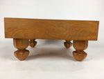 Japanese Wood Go Board Vtg Table Game Goban Leg Heso Igo 19X19 Grid GB50