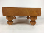 Japanese Wood Go Board Vtg Table Game Goban Leg Heso Igo 19X19 Grid GB50