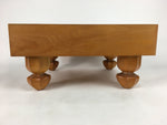 Japanese Wood Go Board Vtg Table Game Goban Leg Heso Igo 19X19 Grid GB50