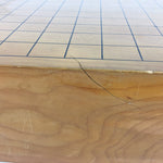Japanese Wood Go Board Vtg Table Game Goban Leg Heso Igo 19X19 Grid GB50