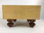 Japanese Wood Go Board Vtg Table Game Goban Leg Heso Igo 19X19 Grid GB57