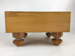 Japanese Wood Go Board Vtg Table Game Goban Leg Heso Igo 19X19 Grid GB58