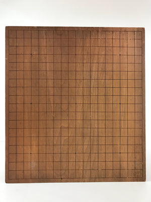 Japanese Wood Go Board Vtg Table Game Goban Leg Heso Igo 19X19 Grid GB71