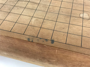 Japanese Wood Go Board Vtg Table Game Goban Leg Heso Igo 19X19 Grid GB79