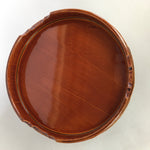 Japanese Wood Lacquer Cooked Rice Container Shunkei Nuri Vtg Ohitsu UR480
