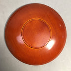 Japanese Wood Lacquer Drink Saucer 5pc Set Shunkei-Nuri Chataku Coaster PX485