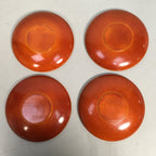 Japanese Wood Lacquer Drink Saucer 5pc Set Shunkei-Nuri Chataku Coaster PX485