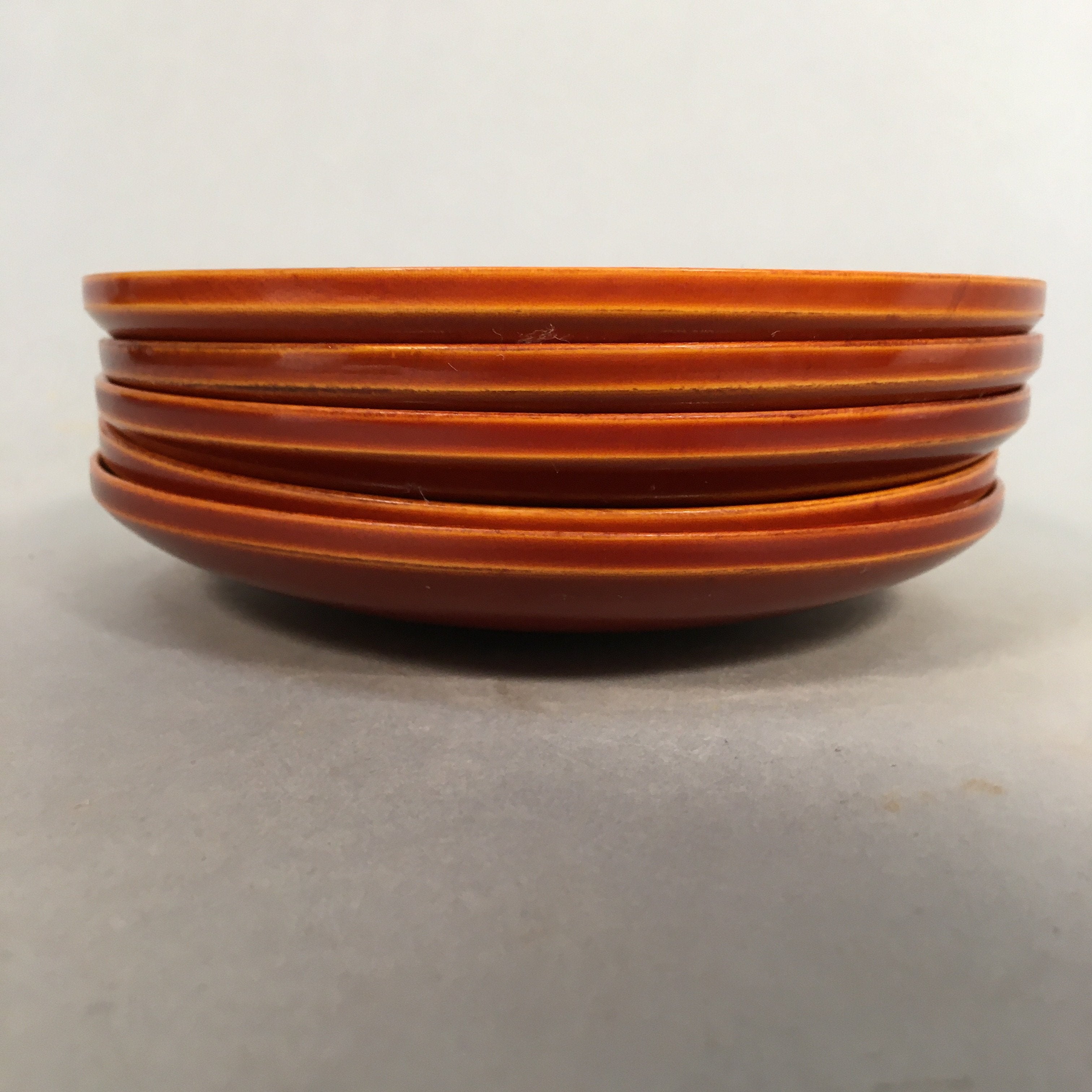 Japanese Wood Lacquer Drink Saucer 5pc Set Shunkei-Nuri Chataku Coaster PX485