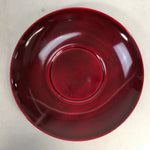 Japanese Wood Lacquer Drink Saucer 5pc Set Shunkei-Nuri Vtg Chataku Coaster PX48