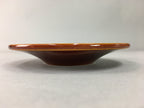 Japanese Wood Lacquer Drink Saucer Shunkei-Nuri Vtg Chataku Coaster Brown UR317