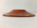 Japanese Wood Lacquer Drink Saucer Shunkei-Nuri Vtg Chataku Coaster Brown UR319