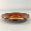 Japanese Wood Lacquer Drink Saucer Shunkei-Nuri Vtg Chataku Coaster Brown UR319