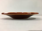 Japanese Wood Lacquer Drink Saucer Shunkei-Nuri Vtg Chataku Coaster Brown UR320