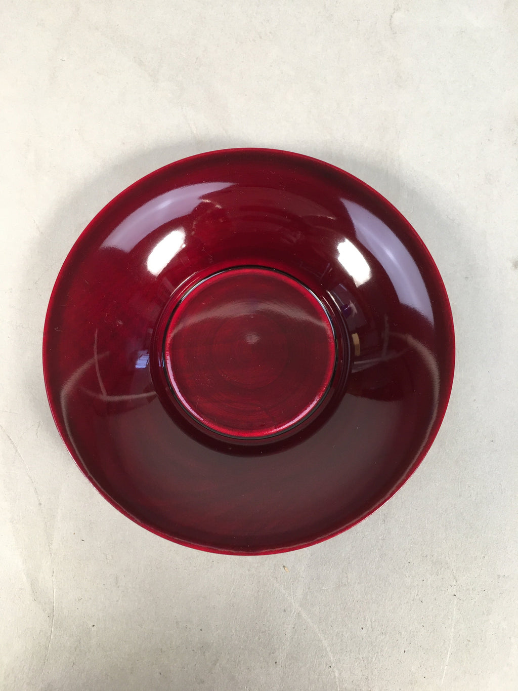Japanese Wood Lacquer Drink Saucer Shunkei-Nuri Vtg Chataku Coaster QT95