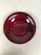 Japanese Wood Lacquer Drink Saucer Shunkei-Nuri Vtg Chataku Coaster QT95