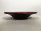 Japanese Wood Lacquer Drink Saucer Shunkei-Nuri Vtg Chataku Coaster QT95