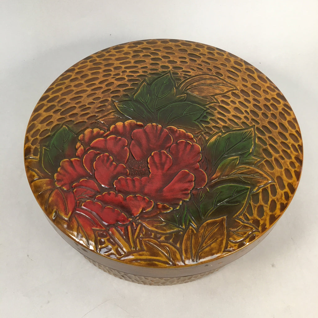 Japanese Wood Lacquer Lid Container Tea Box Vtg Chabitsu Sencha Utensil UR382