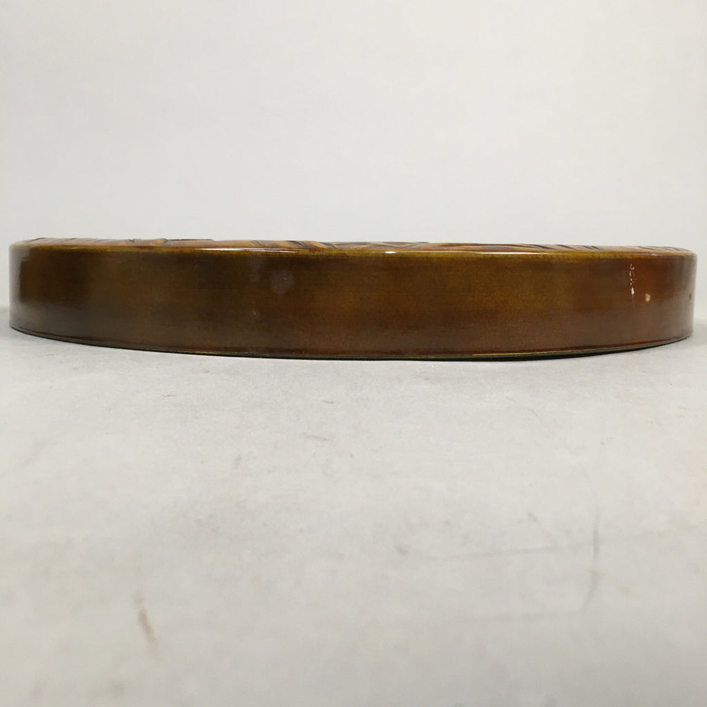 Japanese Wood Lacquer Lid Container Tea Box Vtg Chabitsu Sencha Utensil UR382