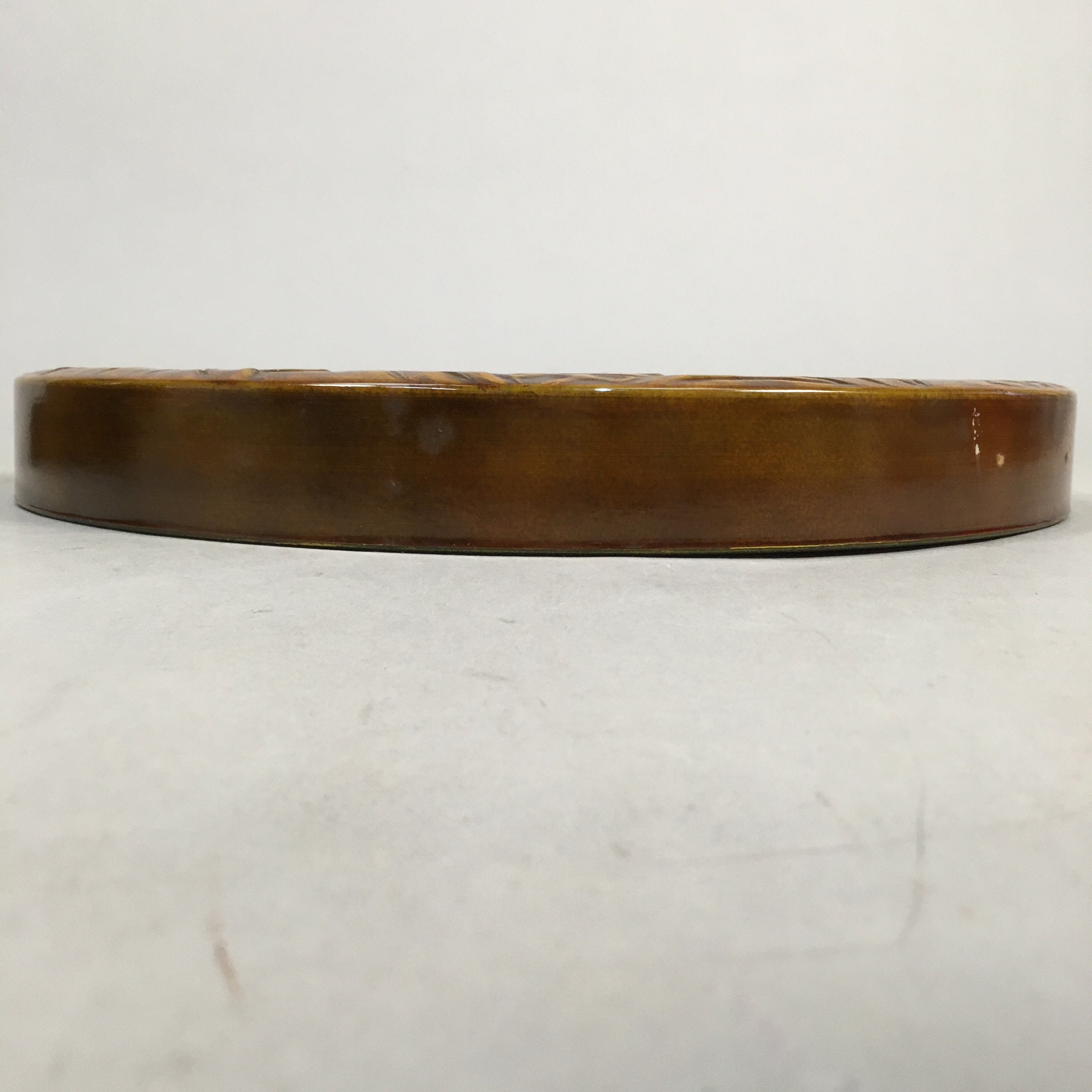 Japanese Wood Lacquer Lid Container Tea Box Vtg Chabitsu Sencha Utensil UR382
