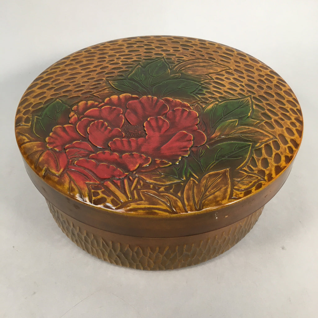 Japanese Wood Lacquer Lid Container Tea Box Vtg Chabitsu Sencha Utensil UR382