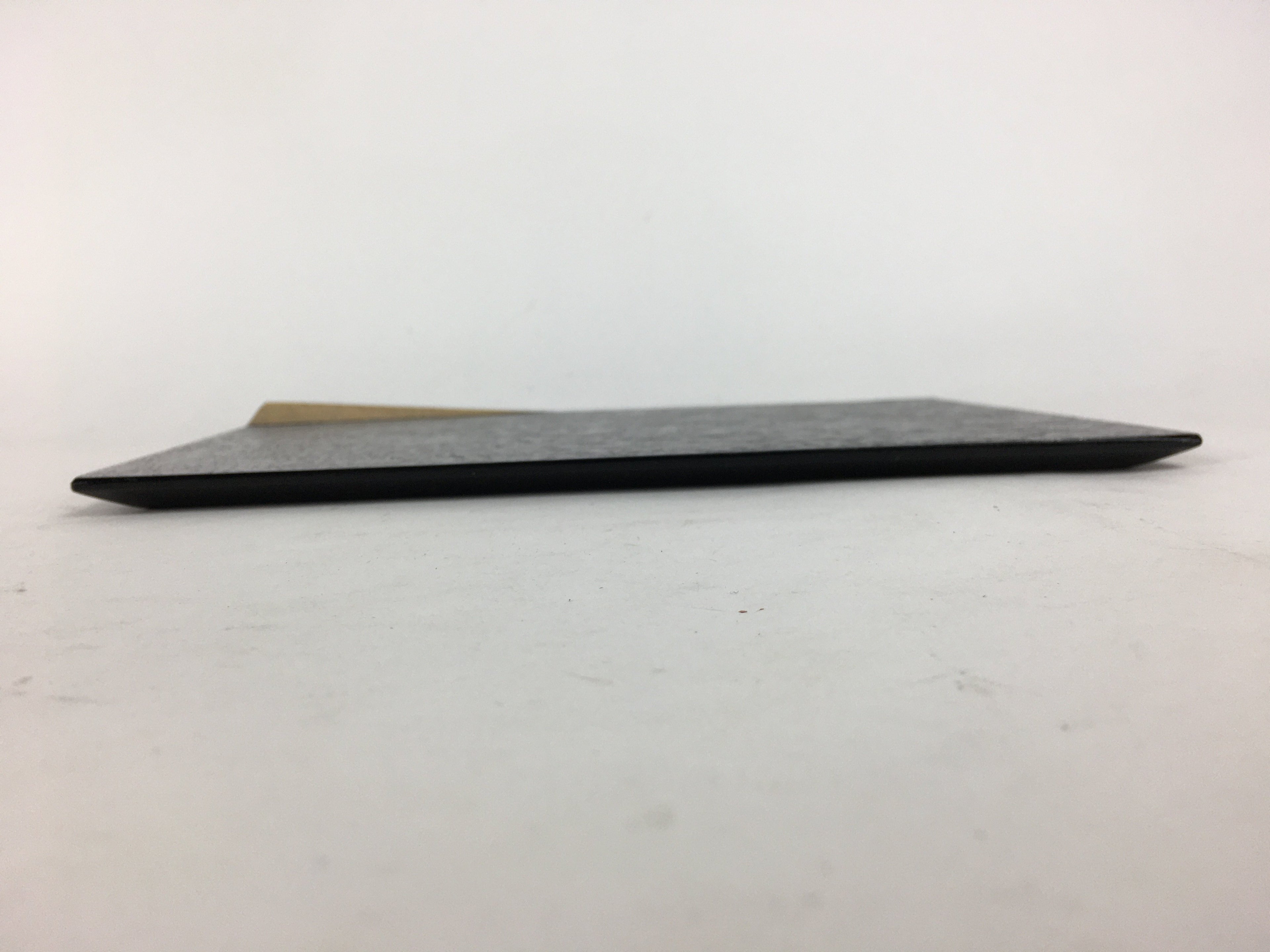 Japanese Wood Lacquer Placemat Vtg Rectangle Tray Obon Nurimono Black QT127
