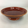 Japanese Wood Lacquer Snack Bowl Vtg Leg Kashiki Shunkei Nuri Tea Ceremony PX352