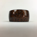 Japanese Wood Lacquerware Small Bowl Vtg Tsugaru-Nuri Spotted Pattern UR721