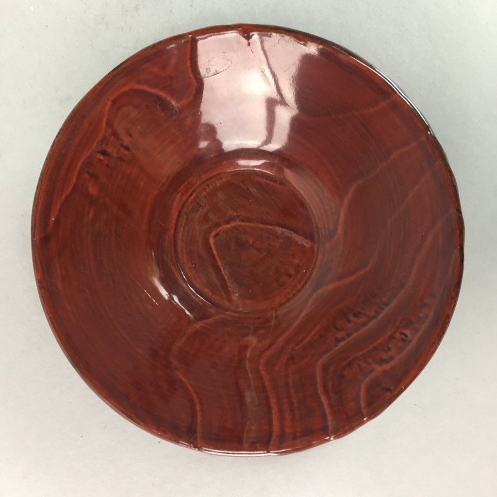 Japanese Wood Shunkei Lacquer Drink Saucer 5pc SetVtg Chataku Coaster UR160