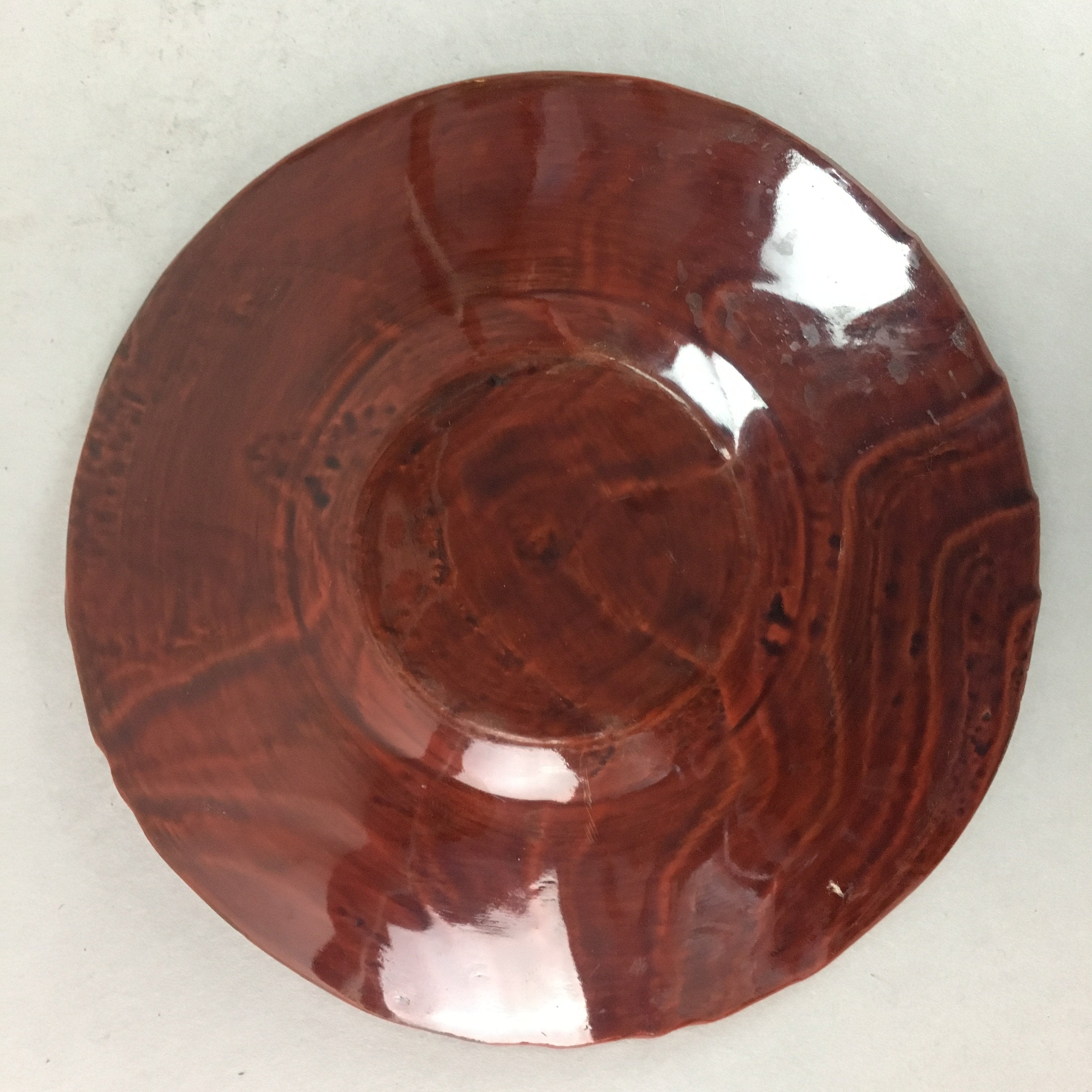 Japanese Wood Shunkei Lacquer Drink Saucer 5pc SetVtg Chataku Coaster UR160