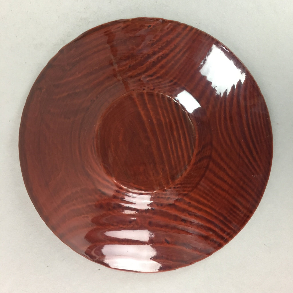 Japanese Wood Shunkei Lacquer Drink Saucer 5pc SetVtg Chataku Coaster UR160