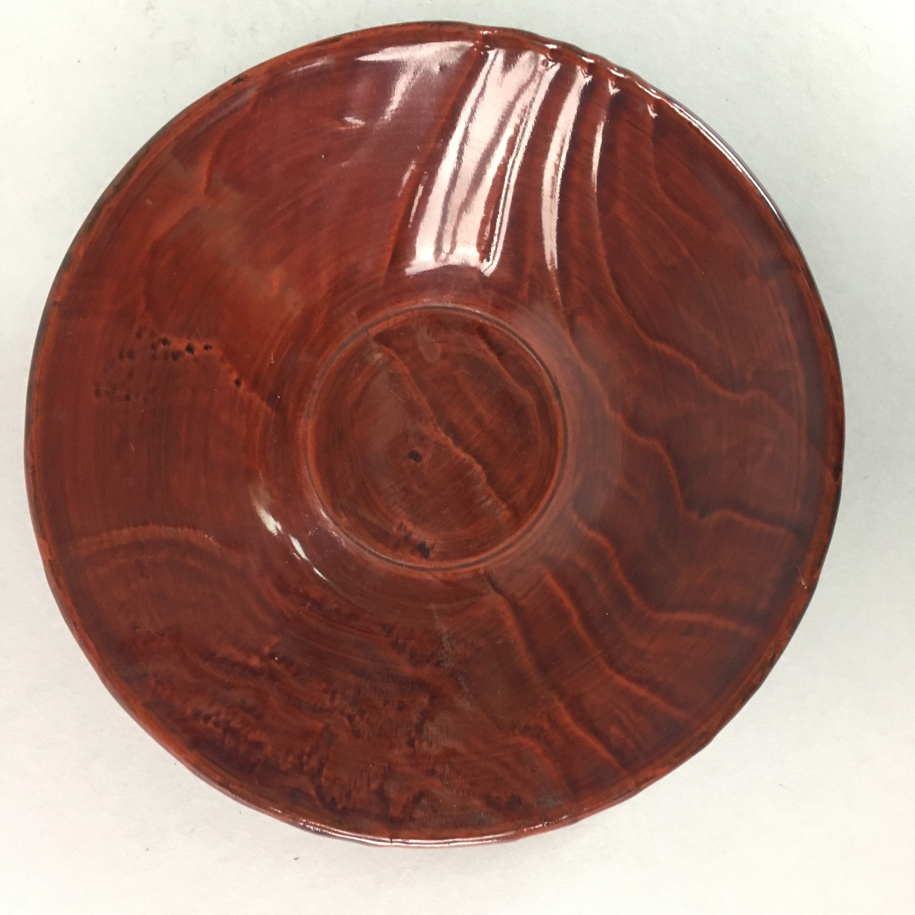 Japanese Wood Shunkei Lacquer Drink Saucer 5pc SetVtg Chataku Coaster UR160