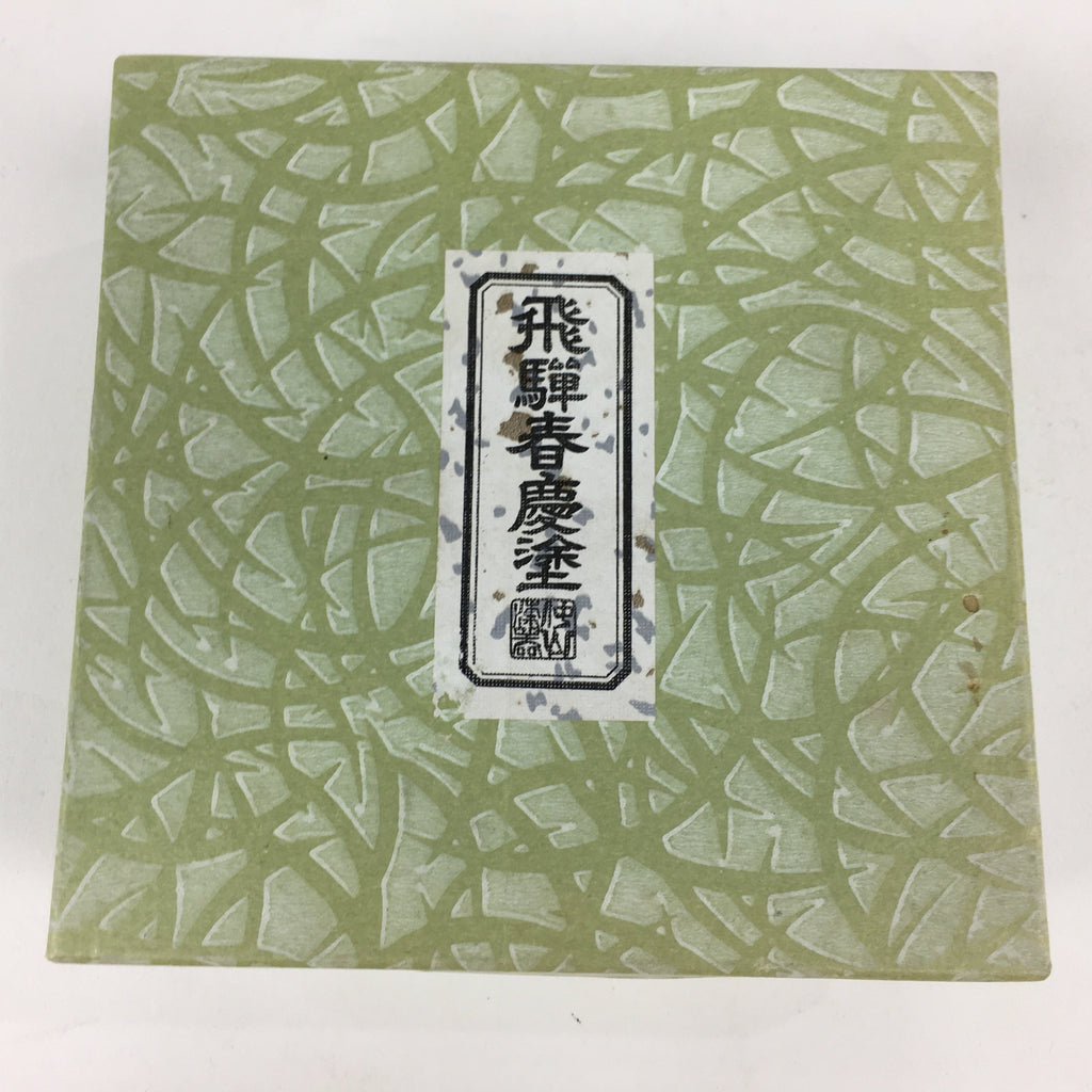 Japanese Wood lacquer Shunkei-Nuri Drink Saucer 5pc Set Vtg Chataku Coaster UR60