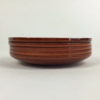 Japanese Wood lacquer Shunkei-Nuri Drink Saucer 5pc Set Vtg Coaster LWB47