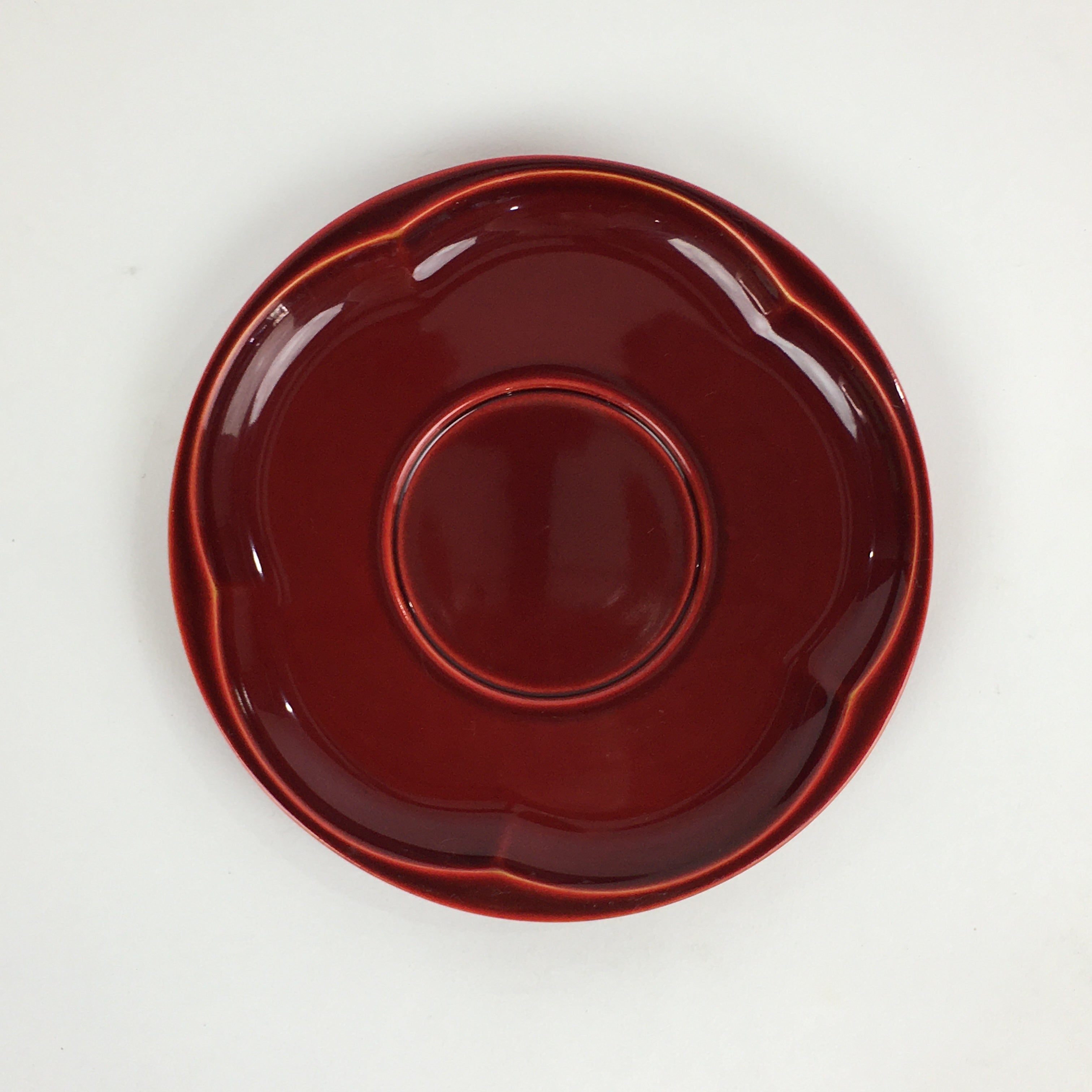 Japanese Wood lacquer Shunkei-Nuri Drink Saucer 5pc Set Vtg Coaster LWB51