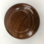 Japanese Wood lacquered Drink Saucer 5pc Set Vtg Chataku Coaster Brown UR599