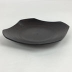 Japanese Wood lacquered Drink Saucer Vtg Chataku Coaster Brown QT149