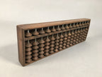 Japanese Wooden Abacus Calculating Tool 1/5 Beads 15 Rows Vtg Soroban ST49