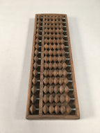 Japanese Wooden Abacus Calculating Tool 1/5 Beads 15 Rows Vtg Soroban ST49