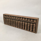 Japanese Wooden Abacus Calculating Tool 1/5 Beads 15 Rows Vtg Soroban ST49