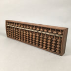 Japanese Wooden Abacus Calculating Tool 1/5 Beads 17 Rows Vtg Soroban ST47