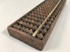 Japanese Wooden Abacus Calculating Tool 1/5 Beads 17 Rows Vtg Soroban ST48