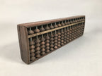 Japanese Wooden Abacus Calculating Tool 1/5 Beads 17 Rows Vtg Soroban ST48