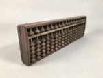 Japanese Wooden Abacus Calculating Tool 1/5 Beads 17 Rows Vtg Soroban ST48